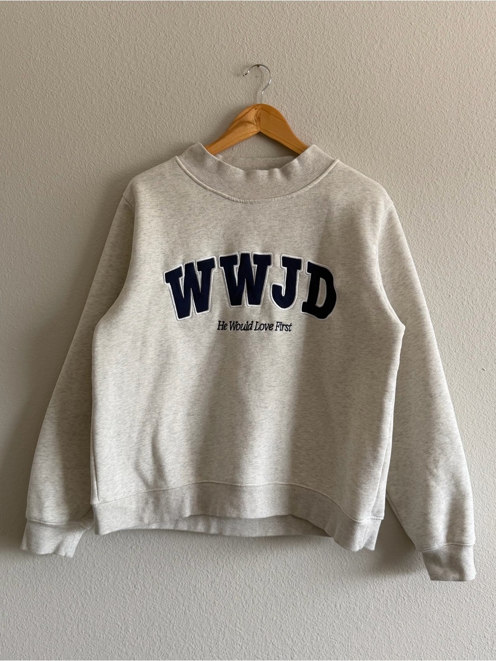 WWJD Ivory Crewneck Sweatshirt